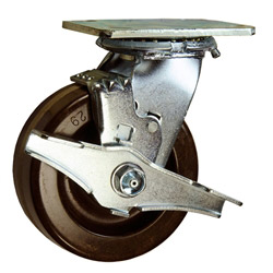 5 Inch Swivel Caster with Phenolic Wheel and Brake