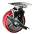 5 Inch Swivel Caster with Polyurethane Tread Wheel, Ball Bearings and Brake