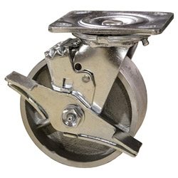5 Inch Swivel Caster with Semi Steel Wheel and Brake