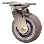 5" Swivel Caster with Thermoplastic Rubber Tread Wheel and Ball Bearings