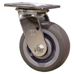 5" Swivel Caster with Thermoplastic Rubber Tread Wheel