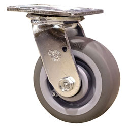 5" Swivel Caster with Thermoplastic Rubber Tread Wheel