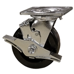 6 Inch Swivel Caster with Phenolic Wheel and Ball Bearings