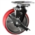 6 Inch Swivel Caster with Polyurethane Tread Wheel - Brake