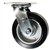 6 Inch Swivel Caster with Rubber Tread on Aluminum Core Wheel