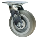6" Swivel Caster with Thermoplastic Rubber Tread Wheel and Ball Bearings