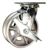 6 Inch Swivel Caster with V Groove Wheel and Brake