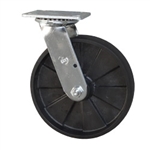 Swivel Caster with Glass Filled Nylon Wheel and Ball Bearings