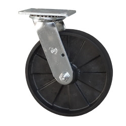 Swivel Caster with Glass Filled Nylon Wheel