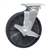 Swivel Caster with Brake Glass Filled Nylon Wheel