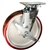 8 Inch Swivel Caster with Brake, and Polyurethane Tread on Aluminum Core Wheel and Ball Bearings