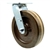 Service Caster Series #30 swivel caster fitted with durable 8 inch diameter by 2 inch wide high temperature phenolic wheel.