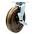 Service Caster Series #30 swivel caster fitted with durable 8 inch diameter by 2 inch wide high temperature phenolic wheel and brake.