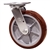 8 Inch Swivel Caster with Polyurethane Tread on Poly Core Wheel and Ball Bearings