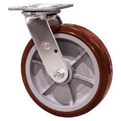 8 Inch Swivel Caster with Polyurethane Wheel