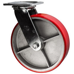 8 Inch Swivel Caster with Polyurethane Tread Wheel