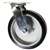 8 Inch Swivel Caster with Rubber Tread on Aluminum Core Wheel and Ball Bearings