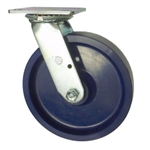 8 Inch Swivel Caster - Solid Polyurethane Wheel with Ball Bearings