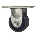 3-1/4 Heavy Low Profile Rigid Caster with Glass Filled Nylon Wheel and Ball Bearings
