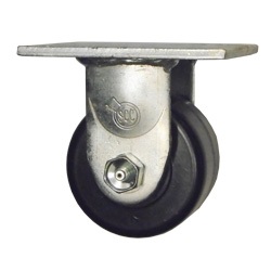 3-1/4 Inch Low Profile Rigid Caster with Phenolic Wheel with Ball Bearings