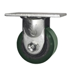 3-1/4 Inch Low Profile Rigid Caster with Polyurethane Tread Wheel