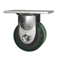 3-1/4 Inch Low Profile Rigid Caster with Polyurethane Tread Wheel