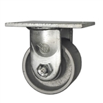 3-1/4 Inch Heavy Duty Low Profile Rigid Caster with Semi Steel Wheel and Ball bearings