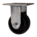 Rigid Caster with Glass Filled Nylon Wheel and Ball Bearings