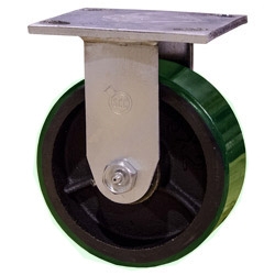 4 Inch Rigid Caster with Polyurethane Tread Wheel