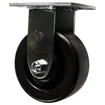 5 Inch Rigid Caster with Polyolefin Wheel and Ball Bearings