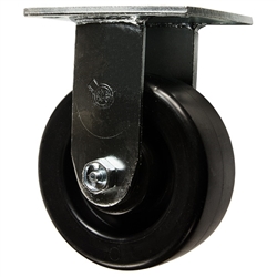 5 Inch Rigid Caster with Polyolefin Wheel and Ball Bearings