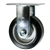 5 Inch Rigid Caster with Rubber Tread on Aluminum Core Wheel