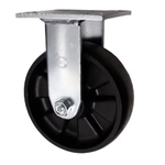 Rigid Caster with Glass Filled Nylon Wheel and Ball Bearings