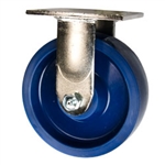 6 Inch Rigid Caster - Solid Polyurethane Wheel with Ball Bearings