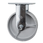6 Inch Rigid Caster with Semi Steel Wheel and Ball Bearings