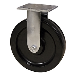 8 Inch Rigid Caster with Phenolic Wheel and Ball Bearings