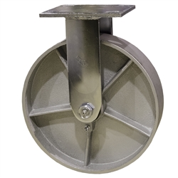 8 Inch Rigid Caster with Semi Steel Wheel with Ball Bearings