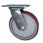 8 Inch Swivel Caster Poly on Aluminum