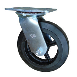 8 Inch Swivel Caster with Rubber Tread Wheel