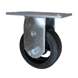 5 Inch Rigid Caster with Rubber Tread Wheel