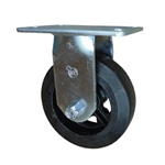 6 Inch Rigid Caster with Rubber Tread Wheel