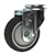 3" Bolt Hole Swivel Caster with Black Polyurethane Tread