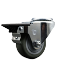 3" Bolt Hole Swivel Caster with Polyurethane Tread