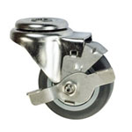 3" Swivel Caster with Thermoplastic Rubber Tread and Brake