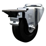 Service Caster #20 Series bolt hole swivel casters with 3-1/2 inch phenolic wheel and posi lock are a versatile caster solution.