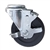 4" Swivel Caster with bolt hole, hard rubber wheel and brake