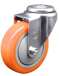 Service Caster #20 Series swivel casters with 4 inch polyurethane wheel are a versatile caster choice. Featuring a zinc plated finish, these casters are ideal for light and medium duty material handling, carts, equipment, and shop projects.