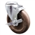 5 inch bolt hole swivel caster high temperature glass filled nylon wheels and brake