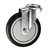 5" Bolt Hole Swivel Caster with Black Polyurethane Tread