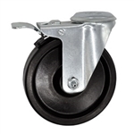5" Bolt Hole Swivel Caster with Phenolic Wheel and Total Lock Brake